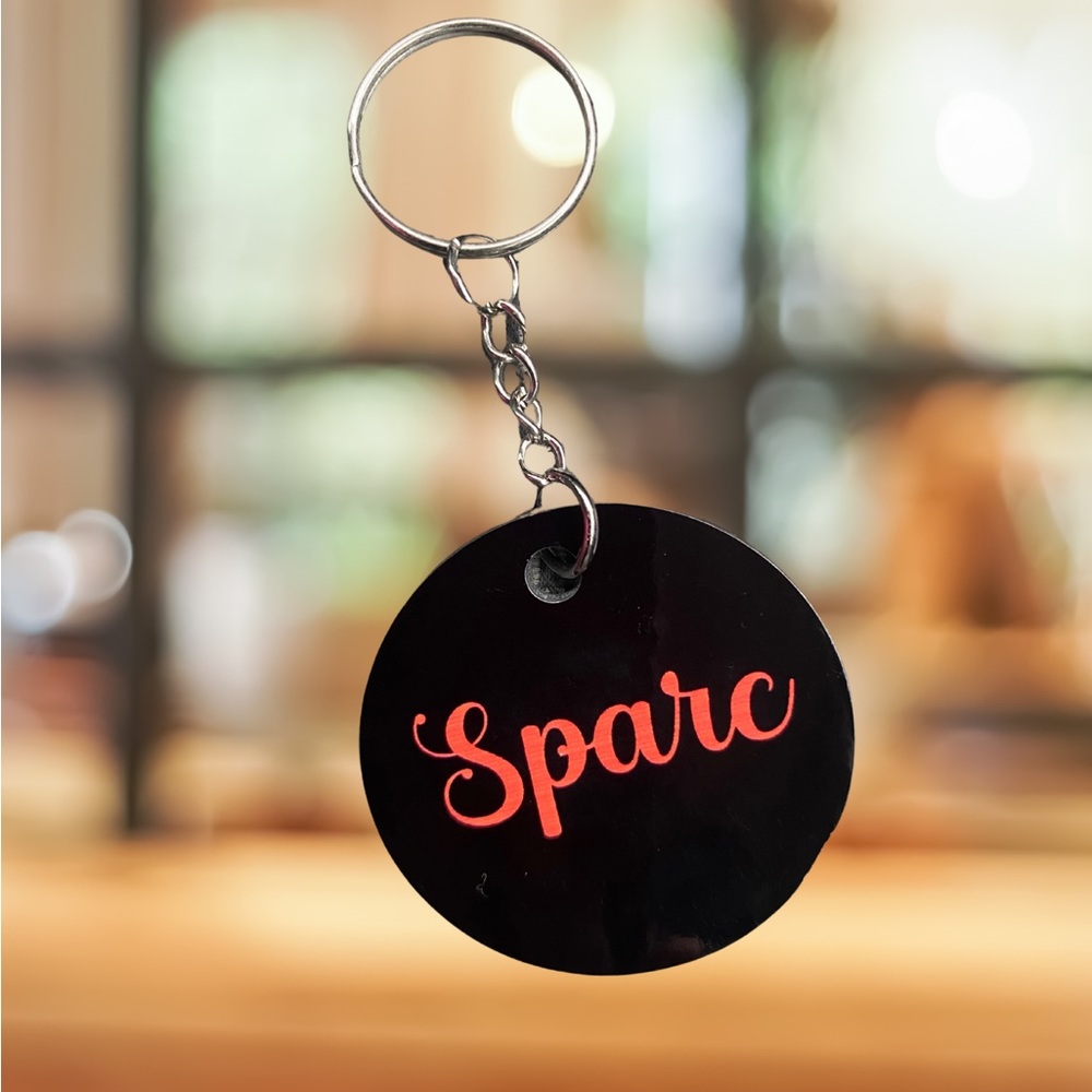 Sparc Black and Red Keychain